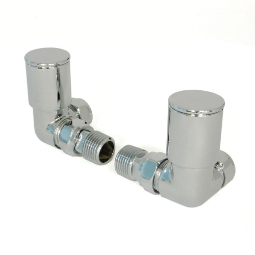 MILAN-2-CR-C - Milan Corner Chrome Radiator Valves (Pair)