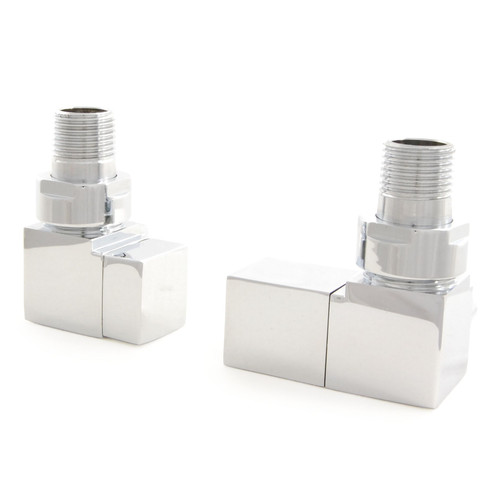 CUBEX-CR-C - Cubex Square Corner Radiator Valves - Chrome