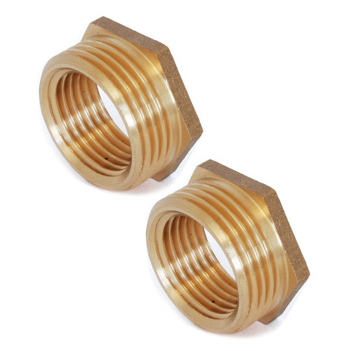 W-12-34-X2-B - 3/4 inch BSPT x 1/2 inch BSPP M/F Bushes Brass - Pair