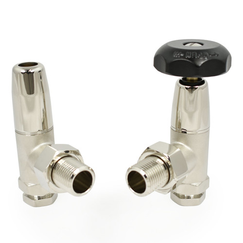 BRAD-2-12-N - Bradley Nickel Radiator Valves (Pair)