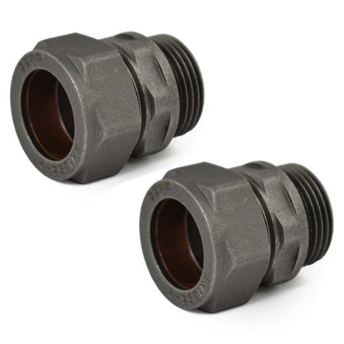 ABB-22-ADP-X2-PW - 22mm Compression Adapters - Light Pewter (Pair)
