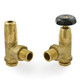 BNB-2-34-B-ALT00 - Black and Brass Old School Radiator Valves 3/4 inch - Brass BNB-2-34-B-ALT00 - Black and Brass Old School Radiator Valves 3/4 inch - Brass