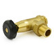 BNB-2-34-B-ALT01 - Black and Brass Old School Radiator Valves 3/4 inch - Brass BNB-2-34-B-ALT01 - Black and Brass Old School Radiator Valves 3/4 inch - Brass