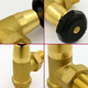 BNB-2-34-B-FINISH - Black and Brass Old School Radiator Valves 3/4 inch - Brass BNB-2-34-B-FINISH - Black and Brass Old School Radiator Valves 3/4 inch - Brass