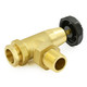 BNB-2-34-B-ALT03 - Black and Brass Old School Radiator Valves 3/4 inch - Brass BNB-2-34-B-ALT03 - Black and Brass Old School Radiator Valves 3/4 inch - Brass
