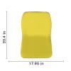 Deluxe Ultra High Back Yellow Seat (125 SEA-14010YBE)