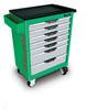 Toptul 7 Drawer Chest (Green) Empty (TCAC0701 (Green))