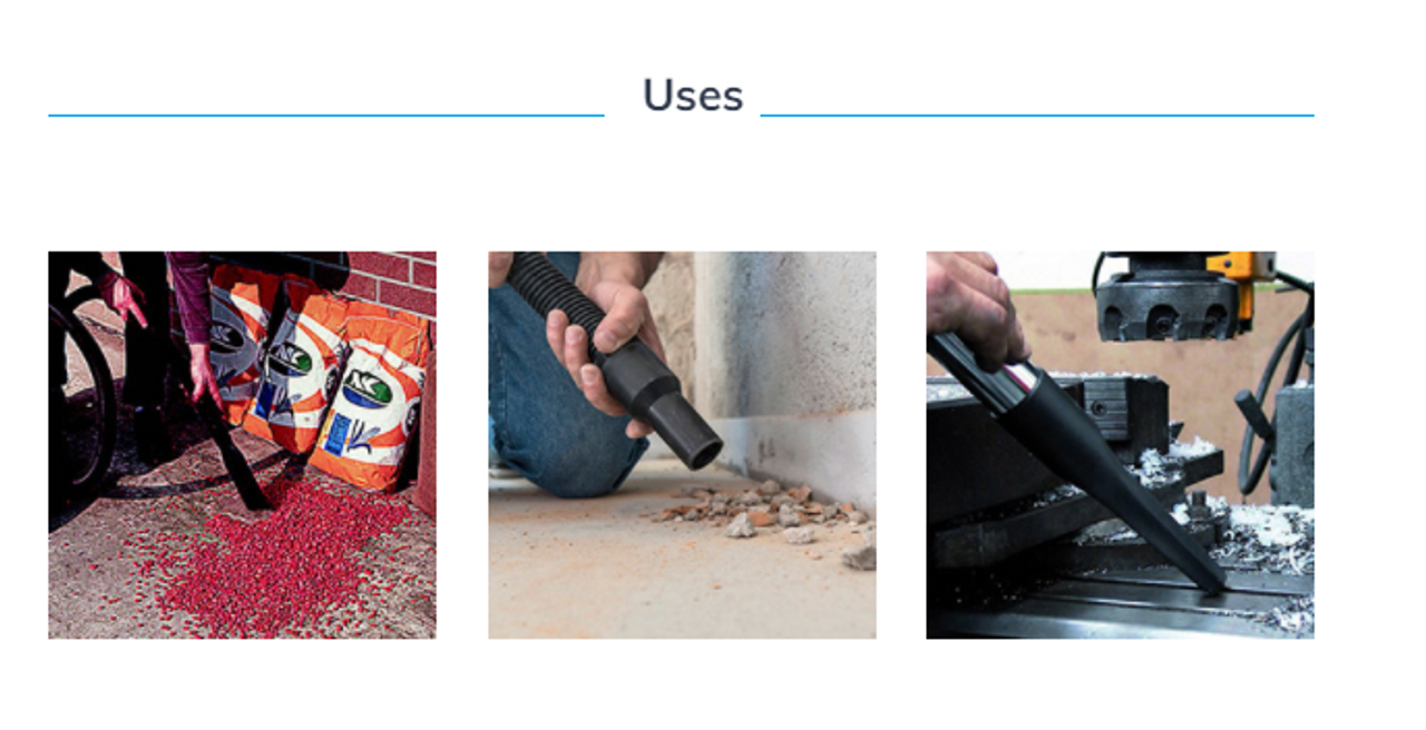 Professional Series Wet & Dry Vacuum CVP 130 PEM Uses
