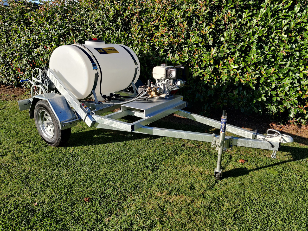 Water Blaster Trailer Honda/Comet 450A - 450Lt Tank 3500PSI @ 15L/m (120 BAR3513G-HT Trailer 450A