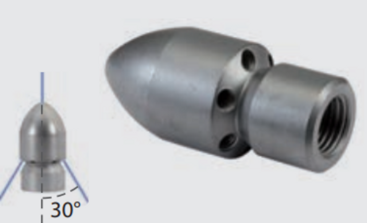 Suttner Bullet Sewer Cleaning Nozzle 30deg - 080 (148 649 030 216 080)