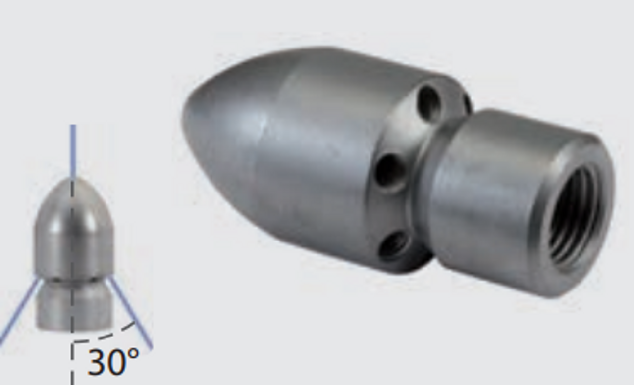 Suttner Bullet Sewer Cleaning Nozzle 30deg - 060 (148 649 030 216 060)