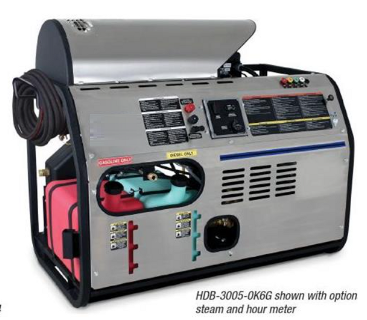 Industrial HDB 3500PSI Honda Powered 15 LPM Hot Water Pressure Washer (122 HDB-3004-OH6G)