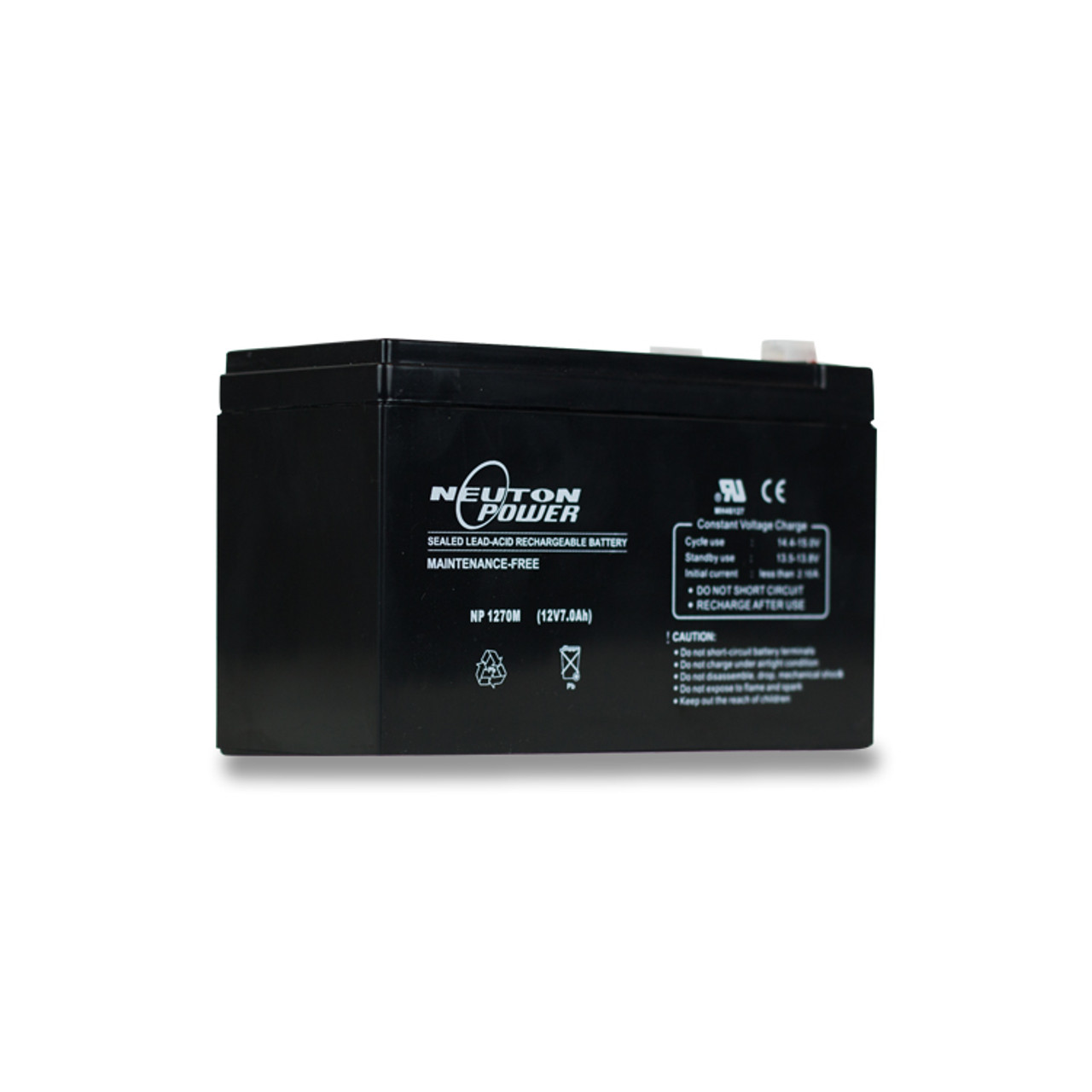 12v 7Ah Security VRLA Battery Neuton Power - 12 Month Warranty