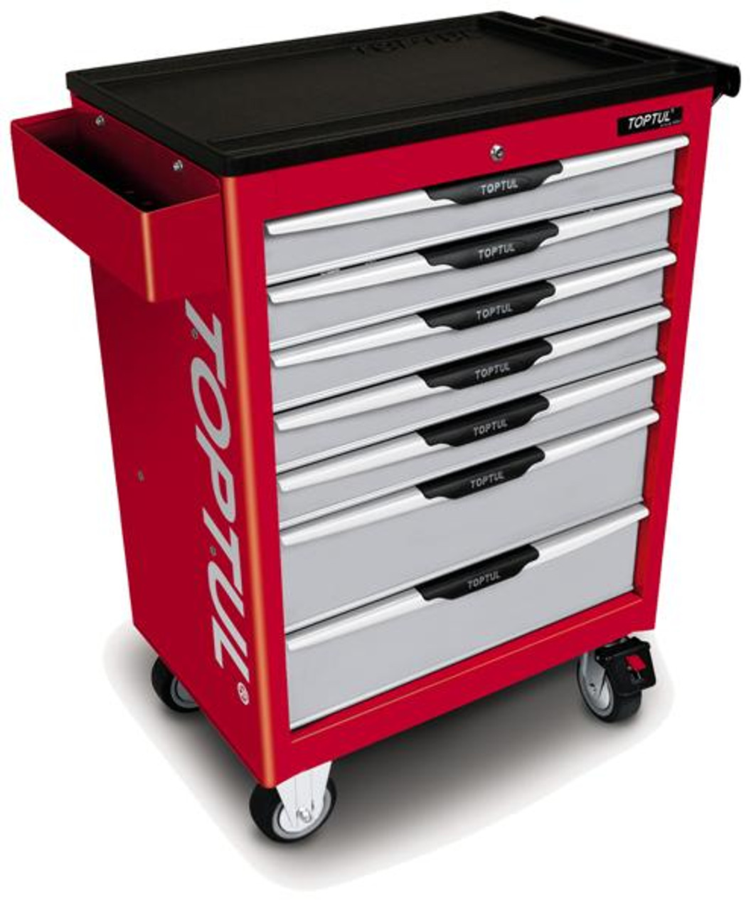 Toptul 7-Drawer Mobile Tool Trolley - ECONOMIC SERIES - RED