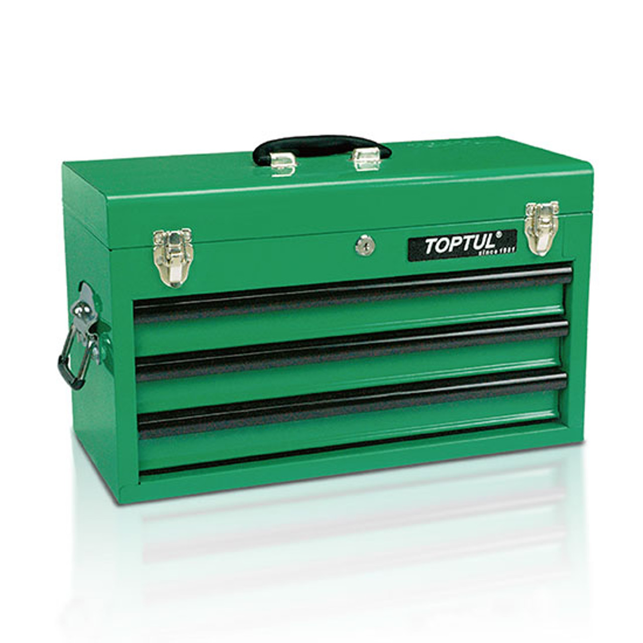 Toptul 82pc Professional Mechanical Tool Chest Set GREEN - Closed