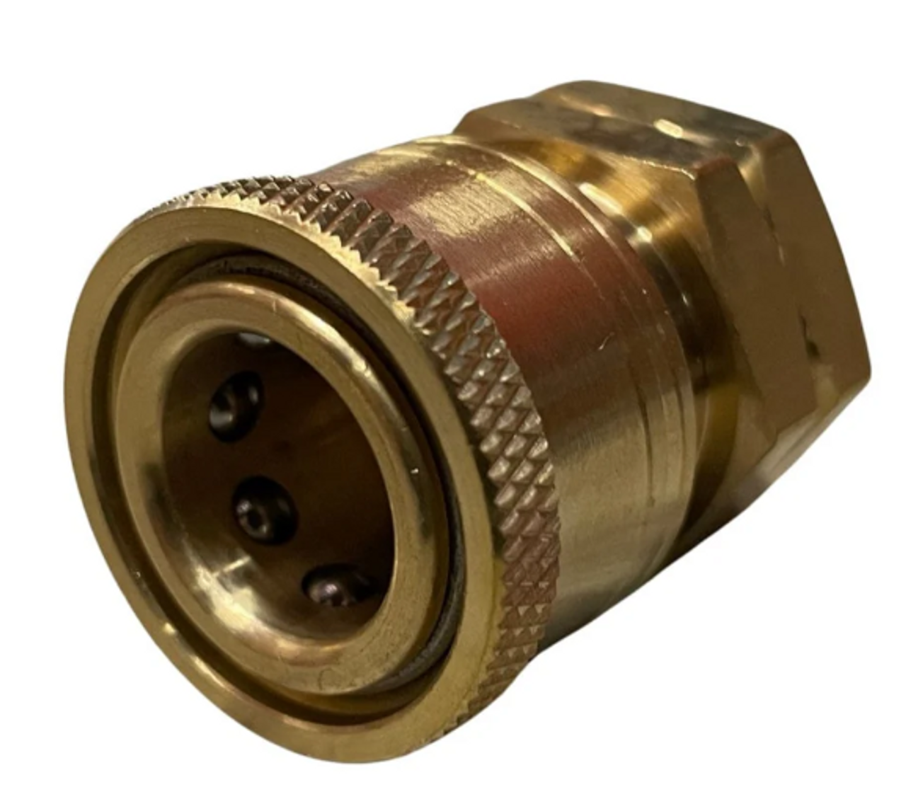 Quick Connect 3/8" F Coupler Brass 4000psi - 3/8" Npt Female
