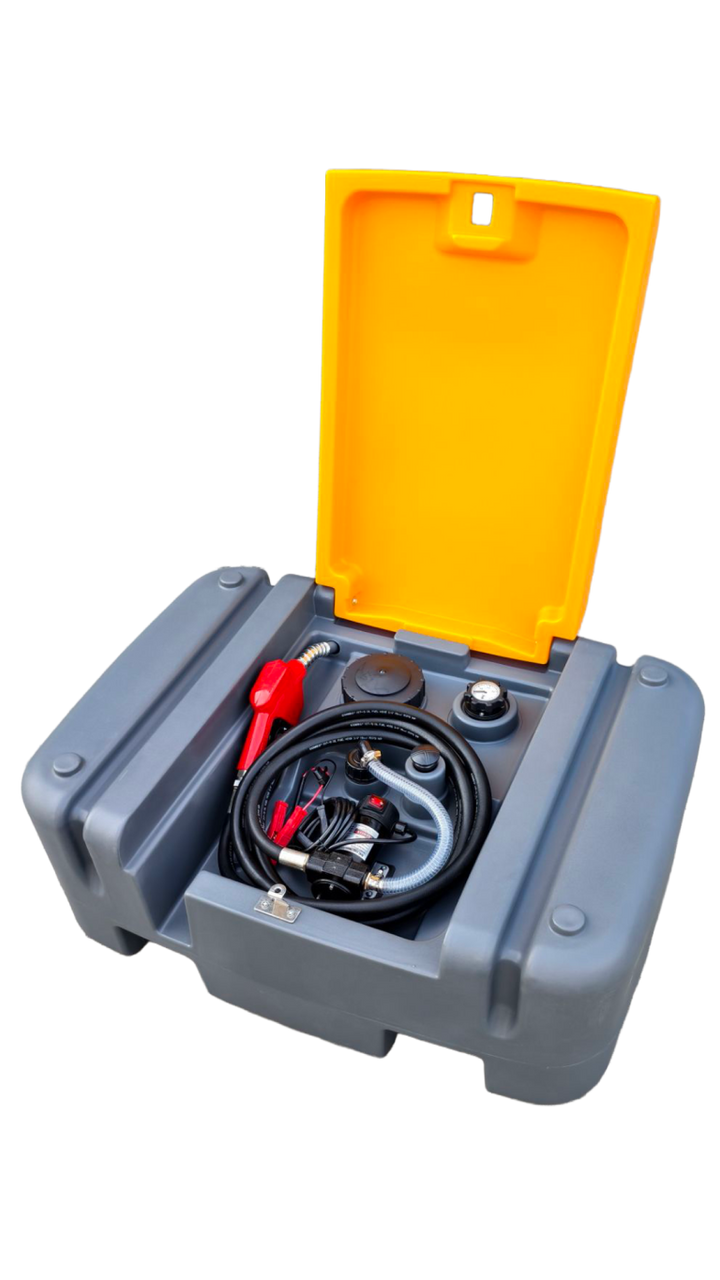 Diesel Transfer Tank 210Lt 12V pump Euro Style Flat Cube
