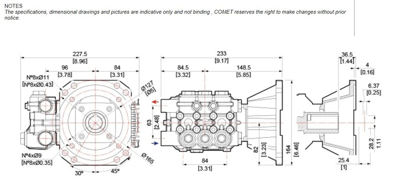 Comet Pump ZWD-4040G Assembly (ZWD4040G Assembly)
