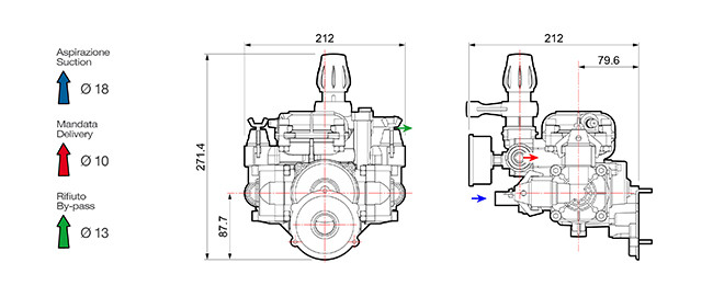 Comet MC25 Pump Repair Kit 5026.0347 - Diaphragms & Valve Assembly