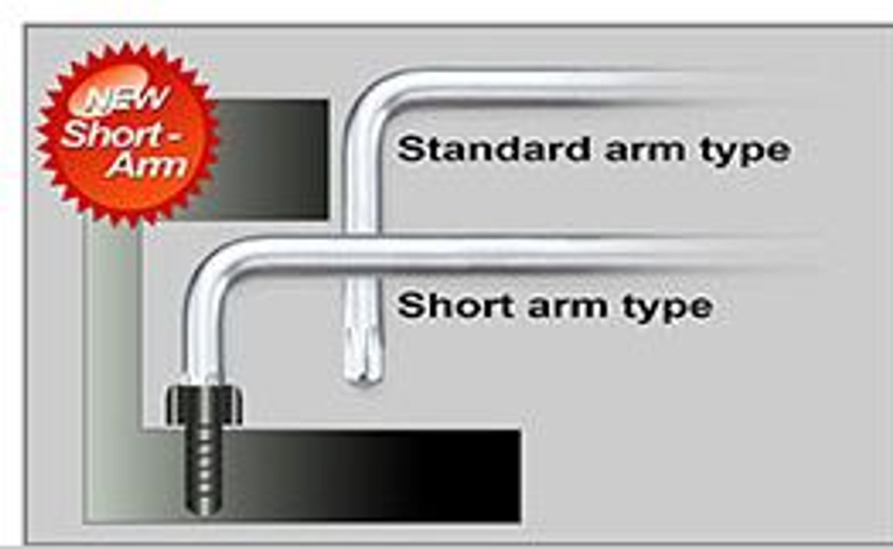 Toptul 9PCS Extra Long Type Star Key Wrench Set (Short-Arm Star Key End Type) (GAAL0923)