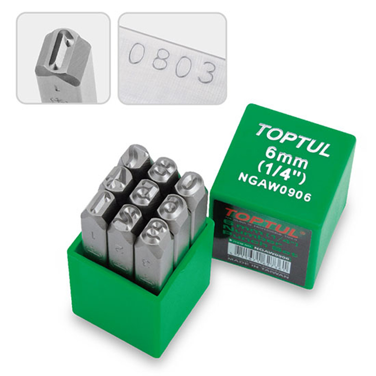 Toptul Number Punch Set - 3mm (NGAW0903)