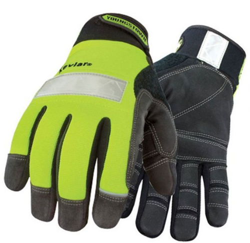 Youngstown Glove 08-3710-10M Safety Lime Waterproof Winter Glove Medium (HIVISWM)