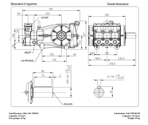 Hawk Pump - HFR80 (214 HFR80FR) Diagram