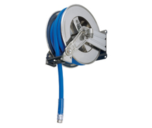 LP Stainless Steel Italian Retractable Hose Reel Capacity 13m of 3/4”