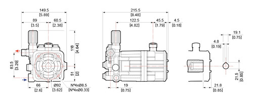 2000 PSI - 10.2 LPM Comet AWD-3020G Pump 2000 PSI - 10.2 LPM Comet AWD-3020G Pump