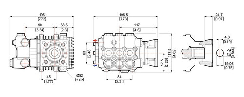 2500PSI - 11.3LPM Comet LW3025G Pump Drawings 2500PSI - 11.3LPM Comet LW3025G Pump Drawings
