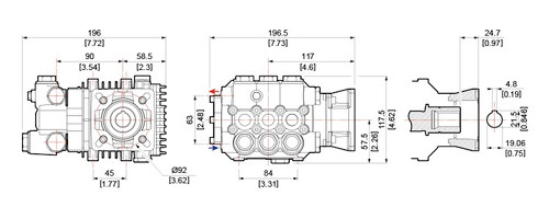 2500PSI - 11.3LPM Comet LWD3025G Pump Drawings 2500PSI - 11.3LPM Comet LWD3025G Pump Drawings