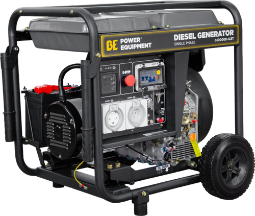 10kVA Single Phase Open Frame Diesel Generator w/RCD