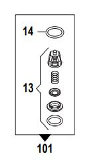 Comet Valve Kit RW 18mm (115 50250025)