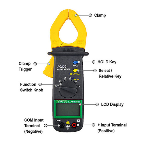 Toptul Digital Clamp Meter (EAAC0260E)