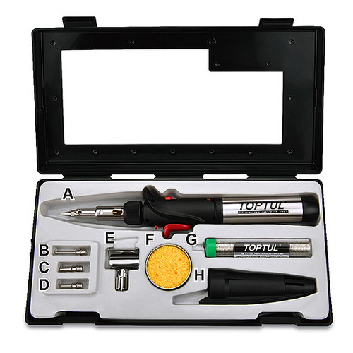 Toptul 8 PCS Gas Soldering Iron Set (EGAE0801)