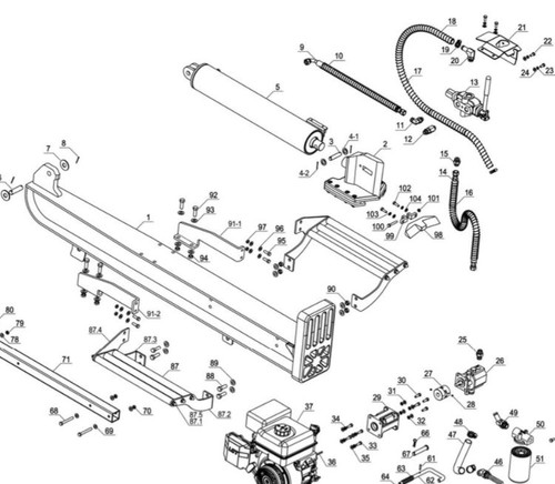 Log Splitter Hydraulic Hose Assembly