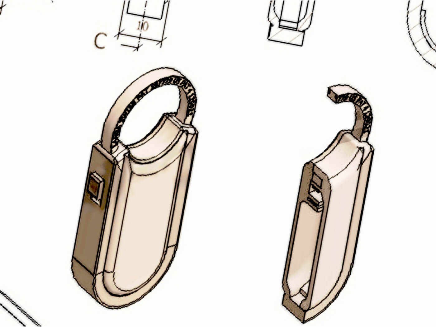 Key-Safe concept drawing