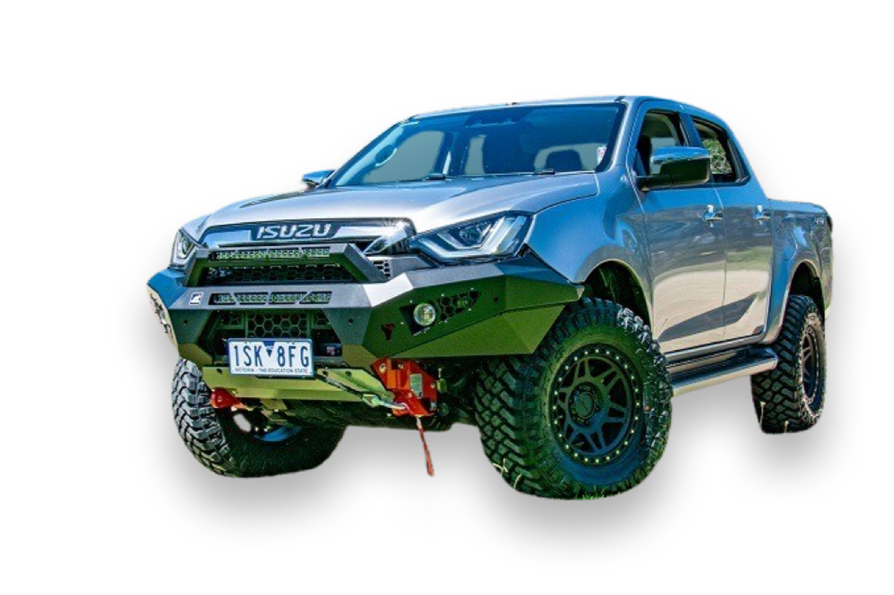 2021 Dmax Predator bar fitted with optional stealth hoop and twin light bars 2021 Dmax Predator bar fitted with optional stealth hoop and twin light bars