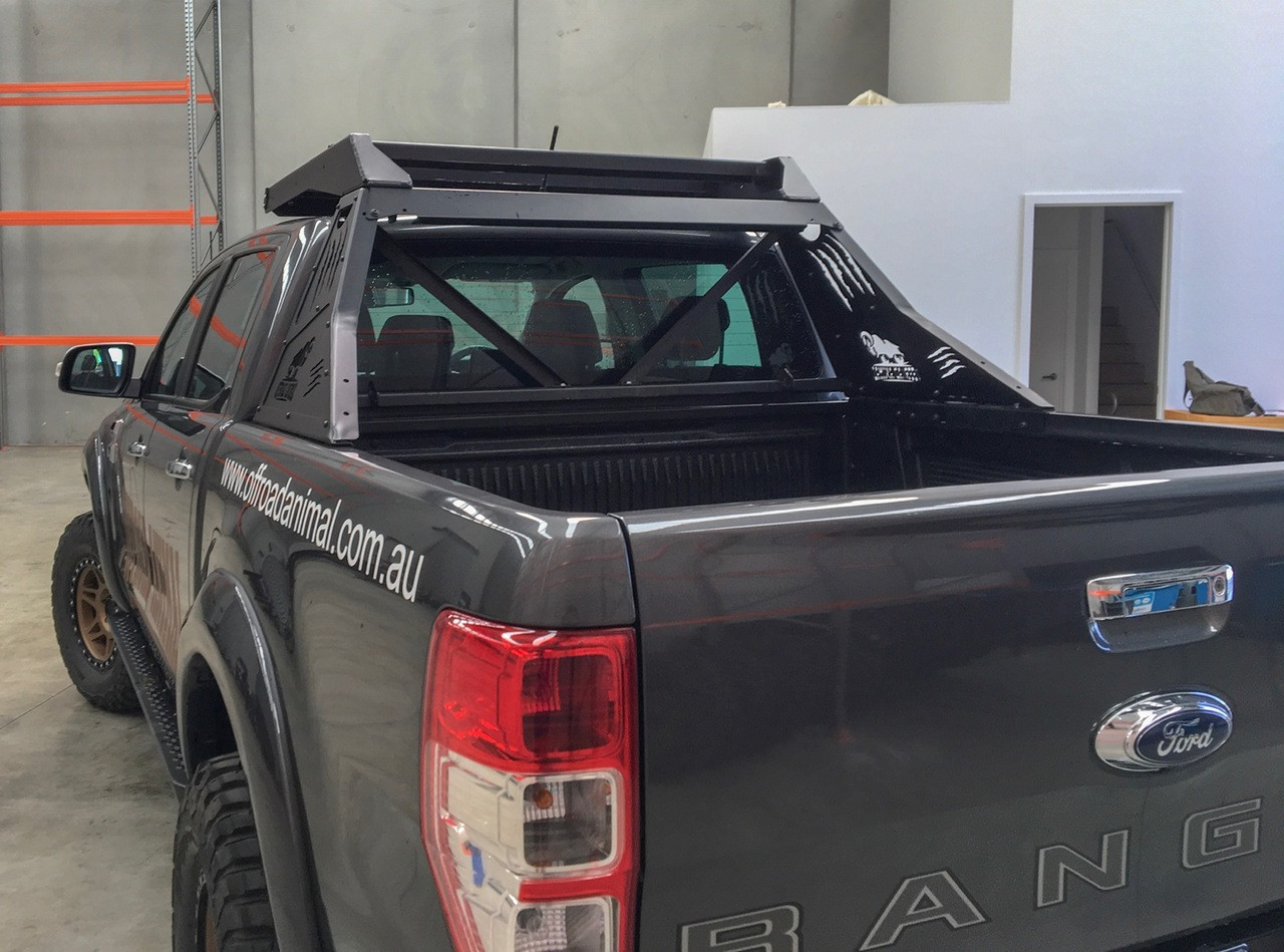 Sports bar and roof rack fitted