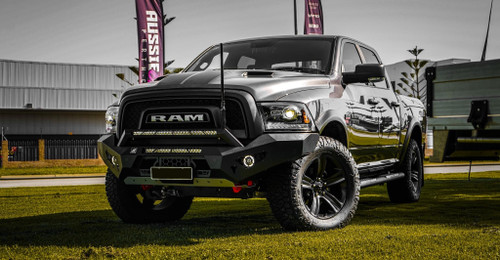 Ram Predator bar with Optional stealth hoop and light bars