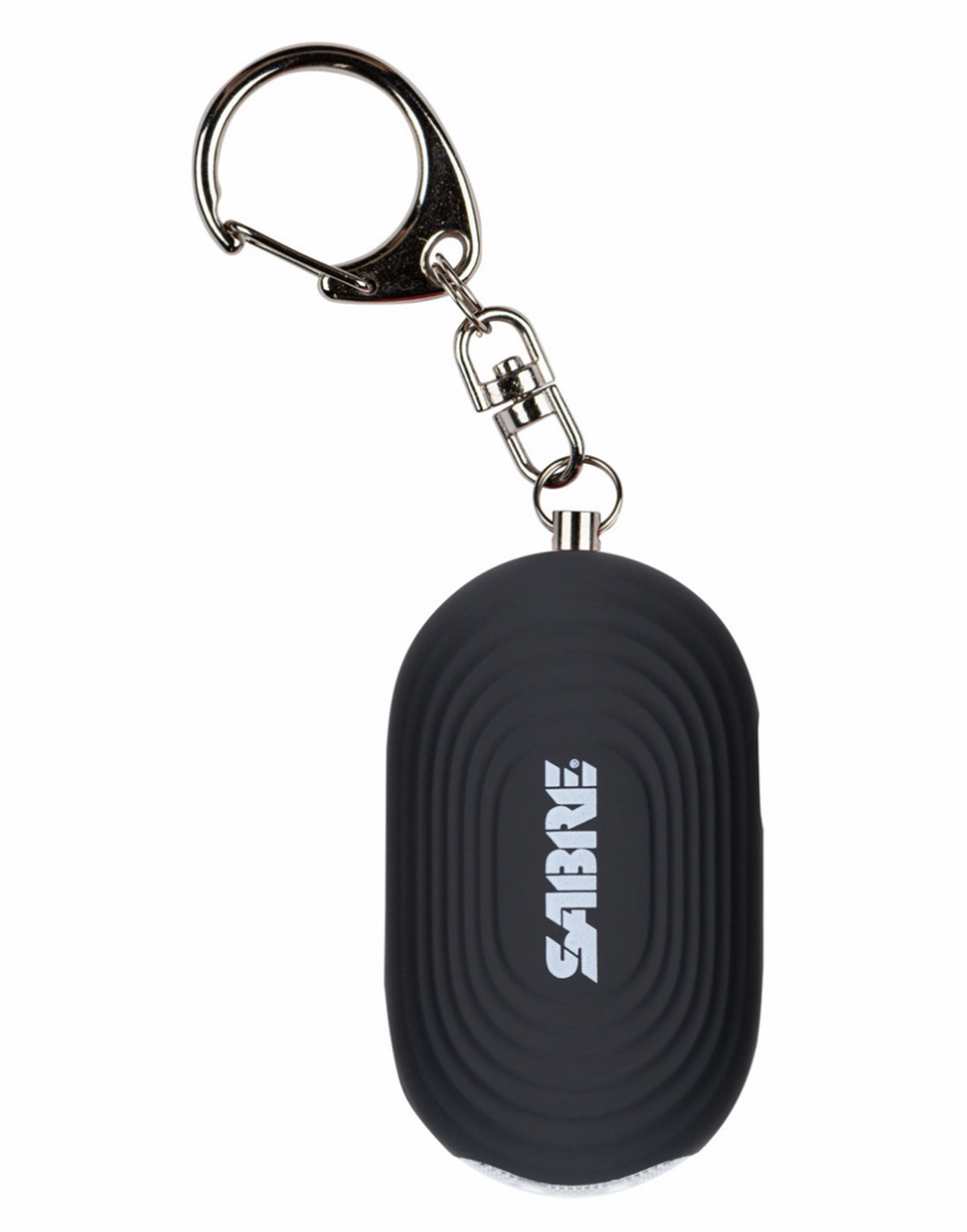 SABRE 2-IN-1 PERSONAL ALARM WITH LED LIGHT AND SNAP HOOK, 130DB SIREN
