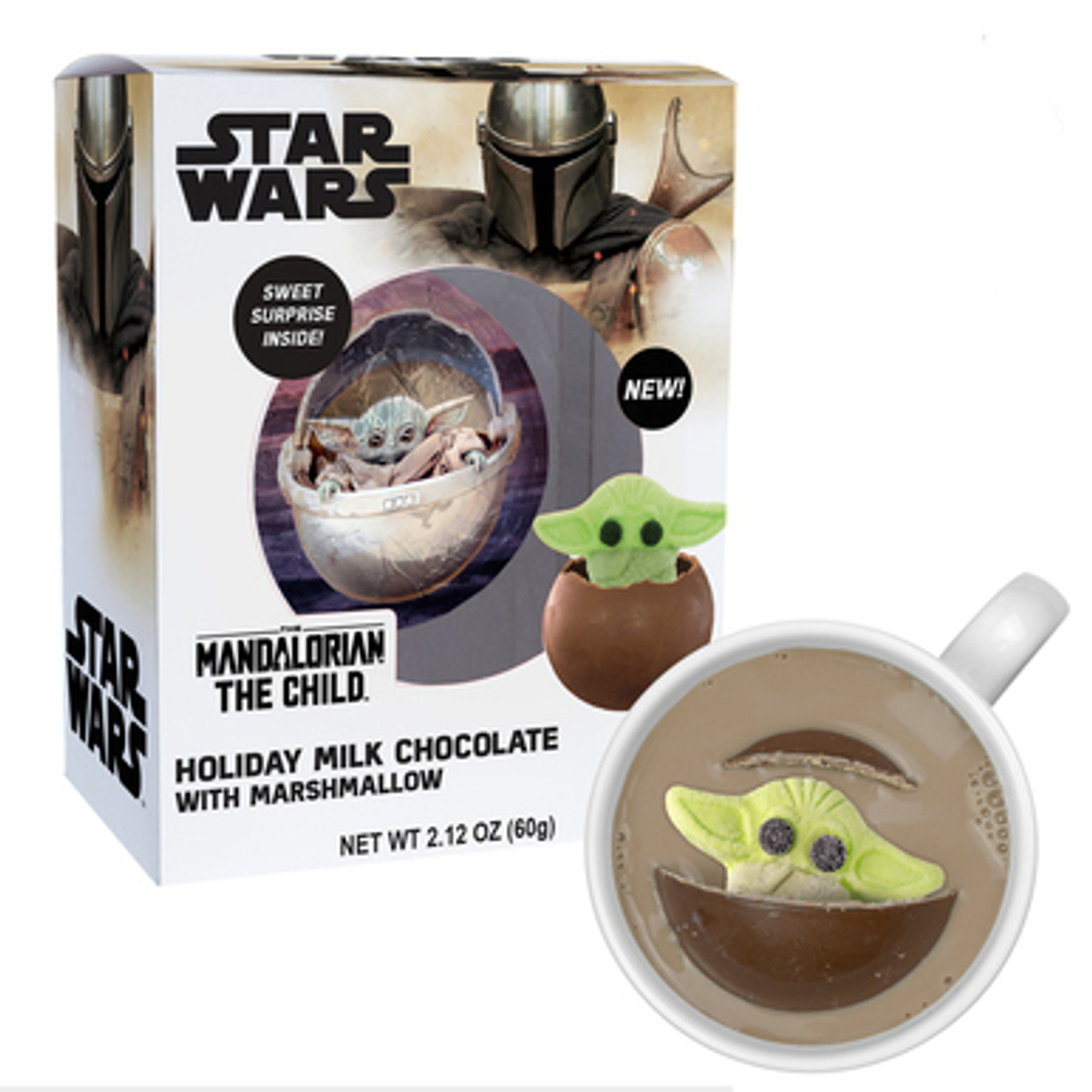 Star Wars The Mandalorian Chocolate Ball with Marshmallow Gift Set of 3