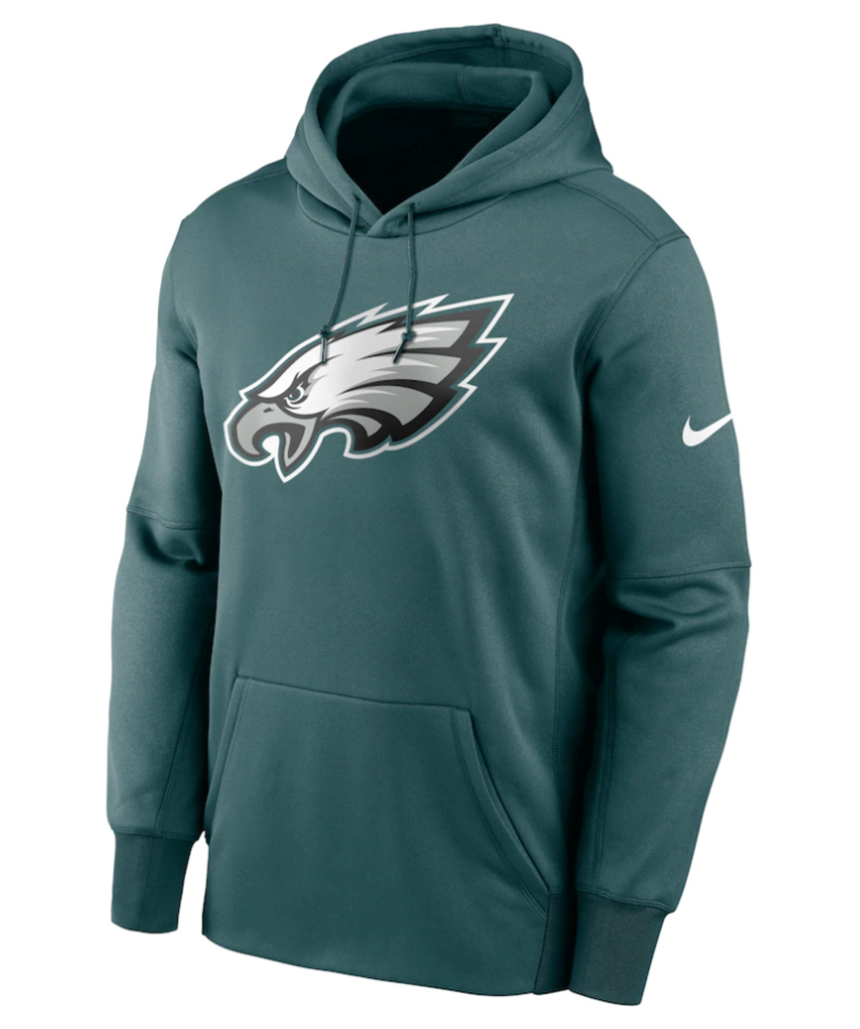 Men's Nike Midnight Green Philadelphia Eagles Fan Gear Primary Logo Performance Pullover Hoodie
