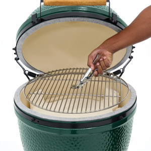 Large Big Green Egg in an intEGGrated Nest+Handler Package