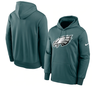 Men's Nike Midnight Green Philadelphia Eagles Fan Gear Primary Logo Performance Pullover Hoodie