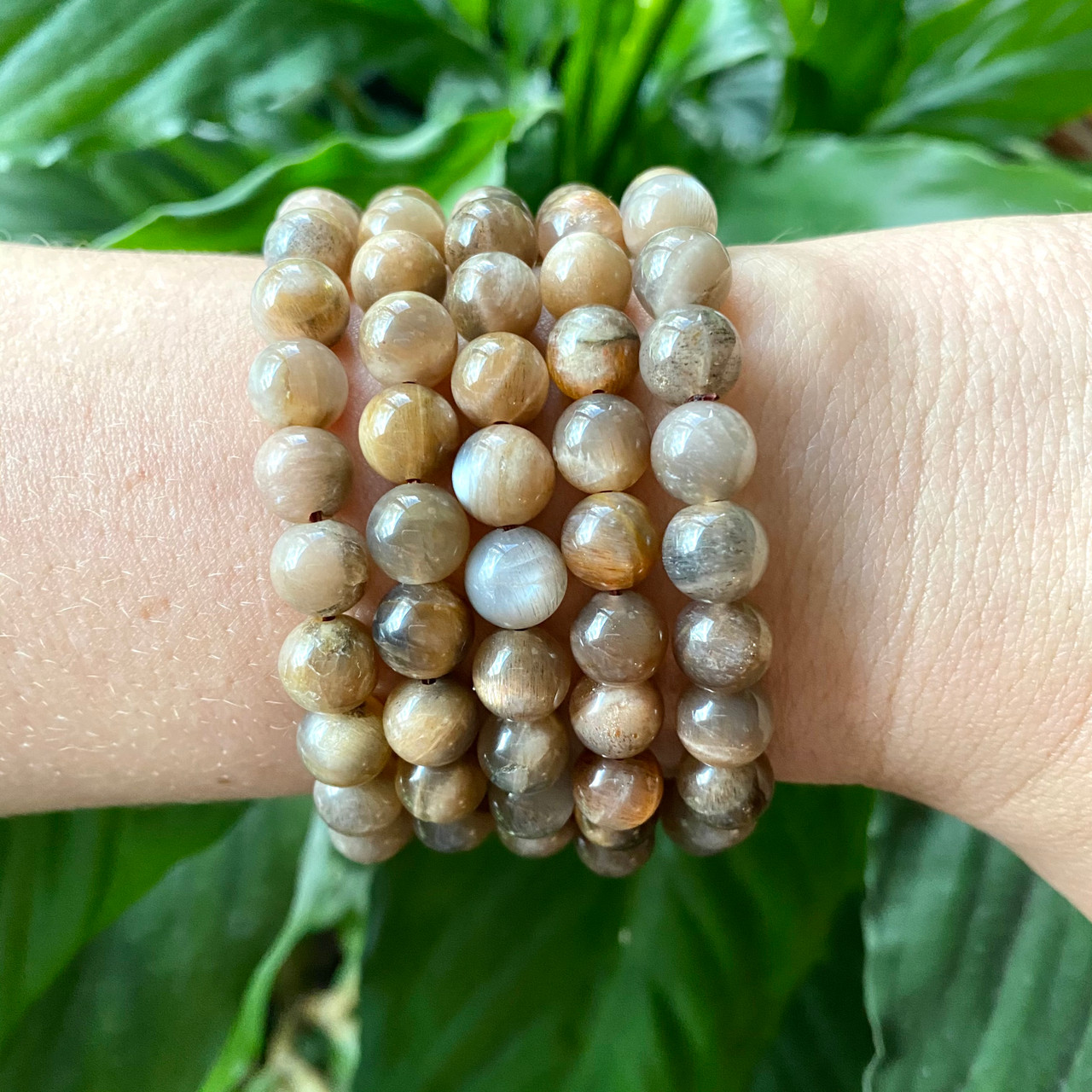 Moonstone Gemstone Wrap Bracelet – Kumi Oils