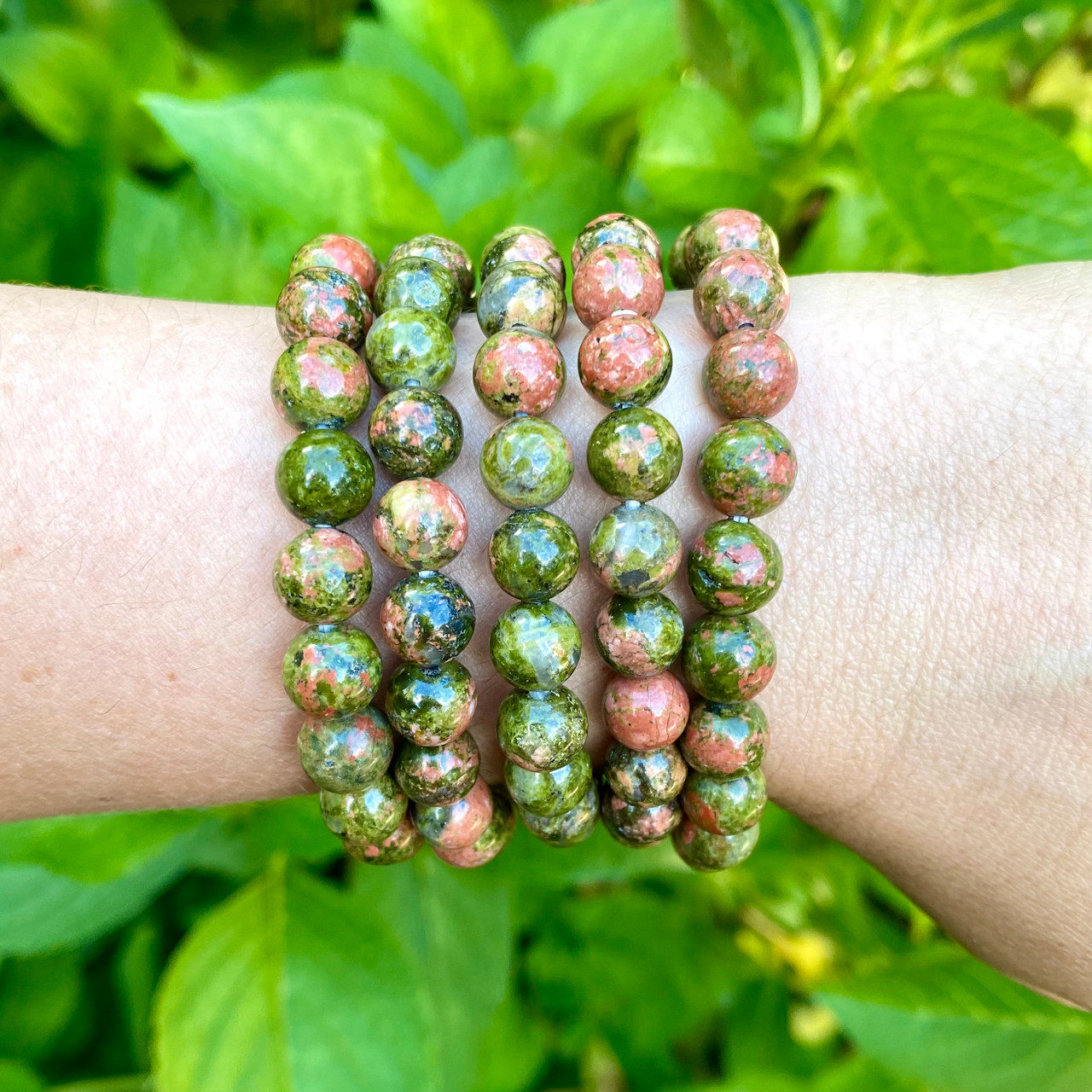 Lava Bead Unakite Bracelets – Royal Suzie