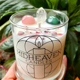 love and gentleness crystal candle rose quartz