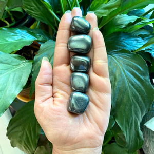 Hematite Tumbled Stone- Medium Hematite Tumbled Stone- Medium