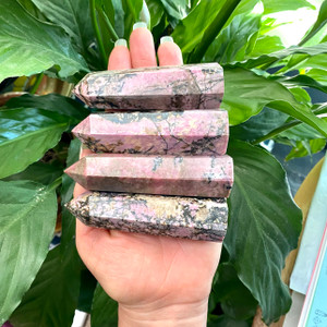 rhodonite crystal towers rhodonite crystal towers